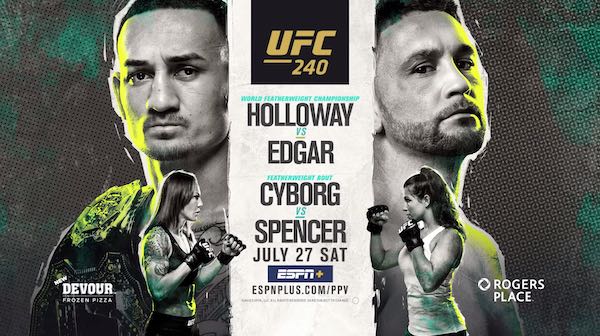 Watch UFC 240: Holloway vs Edgar 7/27/19 Online