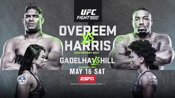 Watch UFC Fight Night 172: Overeem vs. Harris 5/16/20 Online