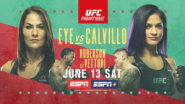 Watch UFC Fight Night Vegas 2: Eye vs. Calvillo 6/13/20 Online