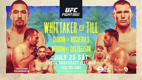 Watch UFC Fight Night Island 3: Whittaker vs. Till 7/25/20 Online