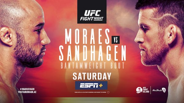 Watch UFC Fight Island 5: Moraes vs. Sandhagen 10/10/20 Live Online