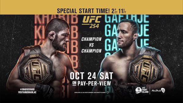 Watch UFC 254: Khabib vs. Gaethje 10/24/20 Live Online