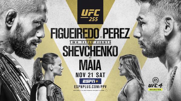 Watch UFC 255: Figueiredo vs. Perez 11/21/20 Live Online