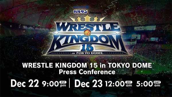 Watch NJPW WRESTLE KINGDOM 15 in TOKYO DOME Press Conference