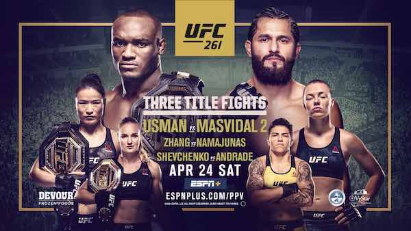 Watch UFC 261: Usman vs. Masvidal 2 4/24/21 Live Online