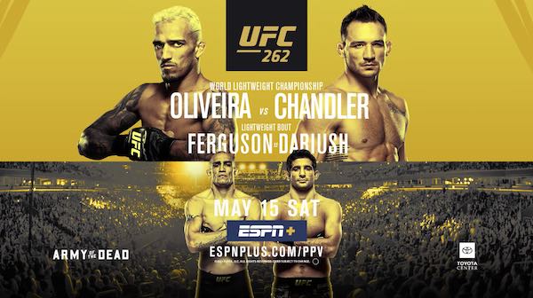 Watch UFC 262: Oliveira vs. Chandler 5/15/21 Live Online