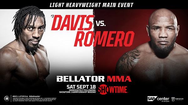 Watch Bellator 266 Davis vs. Romero 9/18/21