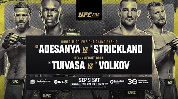 Watch UFC 293: Adesanya vs Strickland 9/9/23 9th September 2023 Live